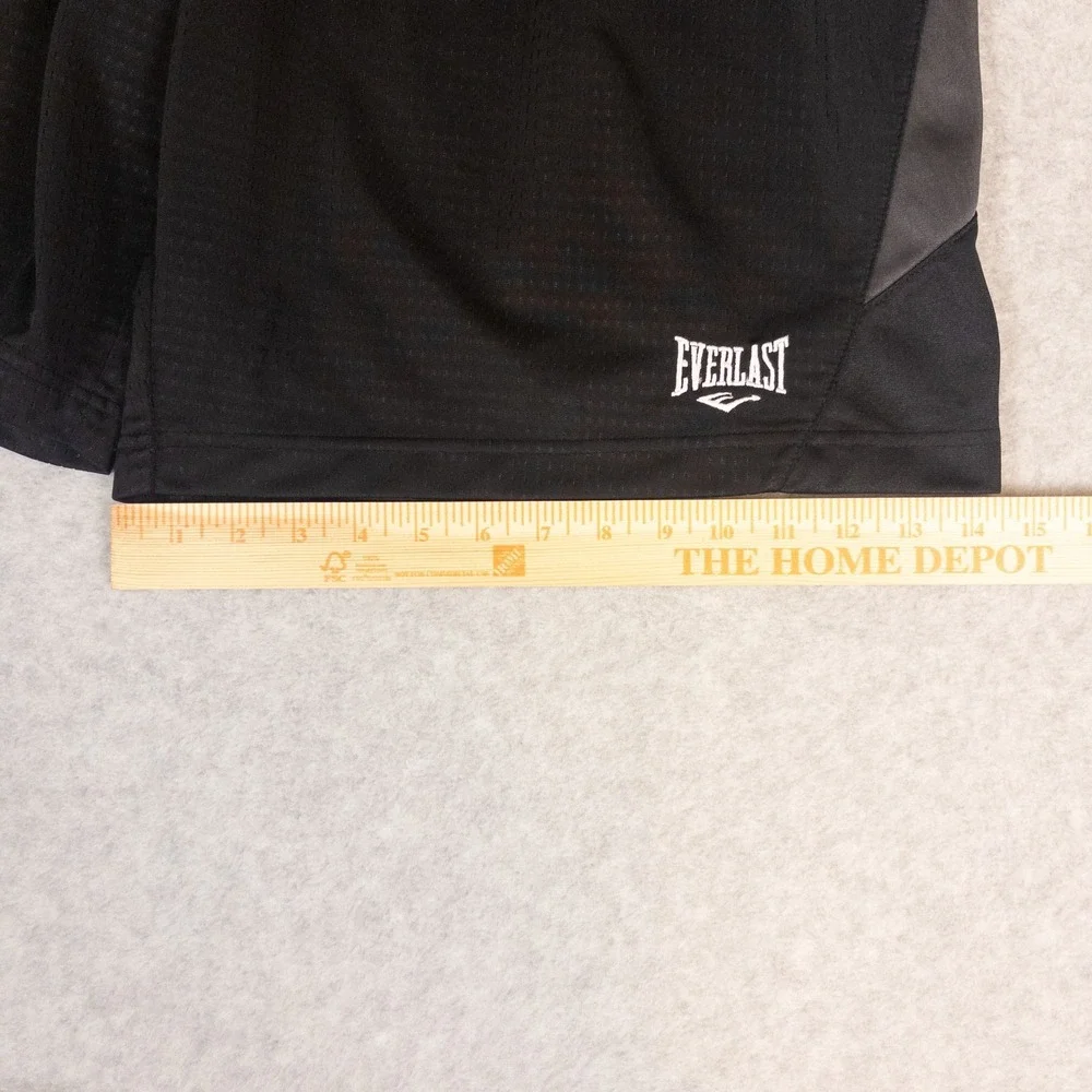 Everlast Mens Mesh Basketball Shorts Black Grey XXL Athletic Gym Training